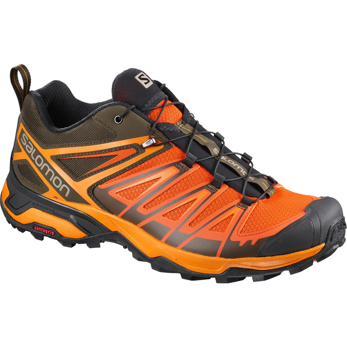 Zapatillas Trekking Salomon Hombre Naranjas / Negras - Salomon Argentina X ULTRA 3 ,613785-KCB